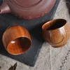 Tazze da tè portatili classiche fatte a mano giuggiola in legno in stile giapponese bar bicchieri tazza di caffè