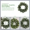 Decorative Flowers Artificial Eucalyptus Green Wreath Full Faux Leaf