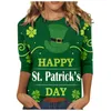 Women's Hoodies The St Day Sweatshirt Women Long Sleeve Irish Festival Holiday Tee Short Tunic Tops For Womens Fall