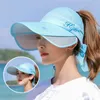 Cappelli a tesa larga Cappello a cilindro vuoto scalabile Protezione solare e ombreggiatura a prova di raggi ultravioletti Berretto da pesca regolabile versatile Regalo