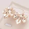 Dangle Oorbellen Kinel Trend Dames Leaf Drop Fashion 585 Rose Goud Kleur Creatieve Metalen Sieraden Unieke Romantische Bruiloft