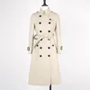 Spring British Womens Wear Khaki Long Fit Slim und High-End-Trenchcoat für Frauen 240315