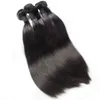 Poules à cheveux humains avec des faisceaux droits brésiliens frontaux 13x4 avec des cheveux humains frontaux tisser 3 paquets Remy Hair 240407