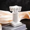 Ljushållare 1 st konstgjorda pografiska rekvisita romerska kolumnens hemdekoration hållare ljusstake po prydnad