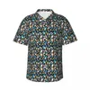 Camisas casuales para hombres Camisa hawaiana con estampado de flores retro Vacaciones para hombres Blusas de gran tamaño elegantes y cómodas de manga corta con flores bonitas