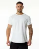 Lu lu ao ar livre dos homens camiseta luluemon yoga outfit secagem rápida suor-wicking esporte curto topo masculino manga curta para fitness atacado