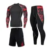 Sous-vêtements thermiques pour hommes Gejinidi Set Compression Tracksuit Rashgard Fitness Thermo Mma Gym Sport Suit Long Johns