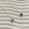 Designer tiffay and co ladybug s925 collana in argento sterling alla moda versatile popolare insetto sette stelle nicchia carina catena di clavicole