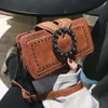 Heavy Metal Fashion-Retro Women Shoulder Bags Diamond Flap Cross-Body Bag Machine Punk Style All-Match Messenger Bags 240314