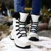 HBP Non-Brand New Winter Women High Quality Warm Snow Boots Lace-up Comfortable Ankle Boots Outdoor Waterproof Hiking Boots Size 35-42