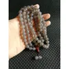Pendentif Colliers Fumé Gris Agate Citrouille Perles 108 Bouddha Collier De Perles Bracelets