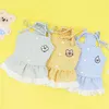 Vestuário para cães roupas para animais de estimação verão gato filhote de cachorro vestido poodle chihuahua pomeranian shih tzu yorkshire terrier maltese bichon roupas saia xs