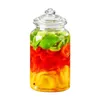 透明なガラス密閉瓶食品グレードキャンディジャーハニーボトル蓋付きのハニーボトル950mlキャンディボックスキッチンストレージ240307