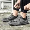 HBP Non-Brand Großhandelspreis günstige Walking-Stil Schuhe Männer Casual Sportschuhe Sneaker Mesh Leder Gummi-Außensohle Schuhe für Männer