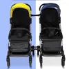Kinderwagenonderdelen 3 stuks Twin Baby Connector Universele gewrichten Drieling Vierlingen Babywagen Veilige riemen Verstelbare Linkerhaak Veiligheid