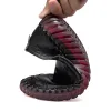 Stiefel echte Leder lila Flachschuhe für Frauen weiße Wohnungen Frauen schwarze Ladungsschuhe große Größe 42 Frau Moccasins Ballerina Schuhe