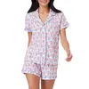 Designer dames schattig Roller Rabbit tweedelige broek pyjama Y2K aap geprefabriceerde afdrukken 2-delige pyjama set shirt met korte mouwen Pj shorts set vrijetijdskleding t5t