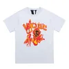 VLONE T-shirt Big "V" Tshirt Men's / Women's Couples Casual Fashion Trend High Street Loose HIP-HOP100% Cotton Printed Round Neck Shirt US SIZE S-XL 1701