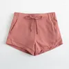 Shorts ativos luulogo controle de barriga yoga capris feminino com bolsos de telefone treino corrida malha costura tecido elástico de 4 vias