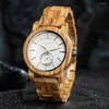 Wristwatches Men's Quartz Watch BOBO BIRD Top Wooden Wristwatch For Men Timepieces Relogio Masculino Custom Gift With Wood Box