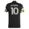 2024 Atlanta United FC Soccer Jerseys День Земли, предварительно матч, Высшая лига, футбольная рубашка 24, голубая регерат Дом Red Black 17s Kit Третий Giakoumakis almada