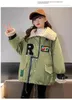 ダウンコート2024子供コットンジャケットウィンターファッションキッズ韓国アウタースクール服女の子パーカー5 7 9 11 13 14歳
