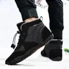 Обувь для фитнеса, зимние повседневные ботинки для пар, мужские и женские кроссовки с меховой подкладкой, зимние плюшевые походные уличные кроссовки, непромокаемые согревающие спортивные кроссовки