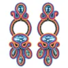 Kpacta soutache artesanal vendas brincos de luxo para mulheres balançar encantos accseeories boêmio soutache jóias presente festa 240312