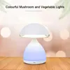 Lampes de table LED champignon petite lampe portable USB charge dimmable fleur bourgeon chambre chevet