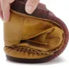 ブーツレッドデザイナーシューズお母さん浅いローファー2021オックスフォードフラット女性用の快適なローファーズのための本革のモカシン女性靴