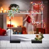 Decorative Flowers Floral Hoop Centerpiece With Base Centerpieces Table Wreath Decor Wooden Stands For Christmas Door