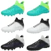 Sapatos de futebol americano botas de campo masculino alto tornozelo futebol para homem ao ar livre antiderrapante treinamento esporte calçado