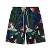 American Men Spring Thin Graphic Printing Lapel Shirts Suit Short Hawaii Beach Shorts Two Pieces Set Man Outfits