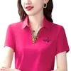 POLO Vrouwen 2023 Zomer Nieuwe Mode Puur Katoen Zomer Vrouwen Korte Mouw Polo Shirt Losse Top Revers Grote Maat T-shirt