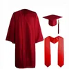 Ensembles de vêtements, uniforme de remise de diplôme, robe académique unisexe, Costume de cérémonie scolaire et universitaire, baccalauréat, 2024