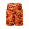 Herrshorts simma stammar mens havstrand strandstil casual byxor för mens mode målade fick smal sommarbyxa