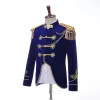 Costumes Blazer de marié costumes marin tenue de bande de mariage adulte Halloween Victoria Prince Costume militaire capitaine uniforme pour hommes