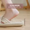 Slippels Home Linnen Slipper Vrouwelijk Nonslip Ademende stomme dikke bodem deodorant slippers mannelijke slippers huis dames slippers