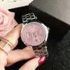 2024 Mode Hot Marque Montres Femmes Fille 3 Cadrans Style Métal Acier Bande Quartz Montre-Bracelet Cadeau Livraison Gratuite montre de créateur