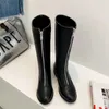 Boots Botas De Mujer 2024 Big Size 32-54 Knee High Women Zipper Autumn Winter Plush Warm Black White Long Platform 20-25