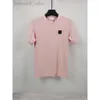 Hochwertiges Designer-Stones Island-T-Shirt für den Sommer, atmungsaktiv, locker, kurzärmelig, Briefdruck, Valentinstag, Street Fashion, Campus, Baumwolle, T-Shirt 201