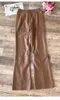 Women's Pants 2024 Spring Autumn Women High Quality Real Leather Long Trouse 4 Color For Female