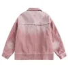 Herenjassen Corduroy Unlock Edge Vintage Roze Heren Dames Voor Lente High Street Fashion Jas Katoen