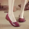 Laarzen echte lederen merkschoenen voor vrouwen zomer ademende loafers 2021 stijlvolle retro flats vrouwelijke schoenen