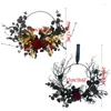 Decoratieve bloemen Halloween-krans Roos Ophangbare hanger Herfst multifunctionele benodigdheden