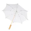 Juchiva paraplyer vintage parasol broderade damer handhållna för bruddekoration po lady costume (vit)
