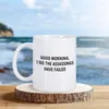 Mokken Goedemorgen Koffiemok 11 oz Keramische Thuiskantoor Water Theekop Grappig Nieuwigheid Cadeau Sap Cacao Voor Dwz Vriend Collega