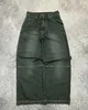 Y2k Estética Vintage Recta Baggy Carta Impresión Mujeres Hombre Jeans High Street Pantalones Casuales Estilo Gótico Denim Pantalones de pierna ancha 240305