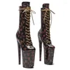 Buty taneczne Auman Ale 23 cm/9 cali Pu Upper Sexy Exotic High Heel Platform Party Buty Boots Pole 097