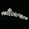 Pinces à cheveux mariée diadèmes et couronnes de mariage brillant strass bandeaux petite princesse diadème fleur bandeaux perle bijoux pour femmes